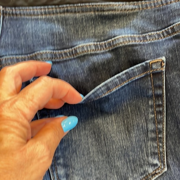 ISABEL maternity over the belly skinny ENTUBADO dark wash jeans 14/32R - Picture 8 of 13